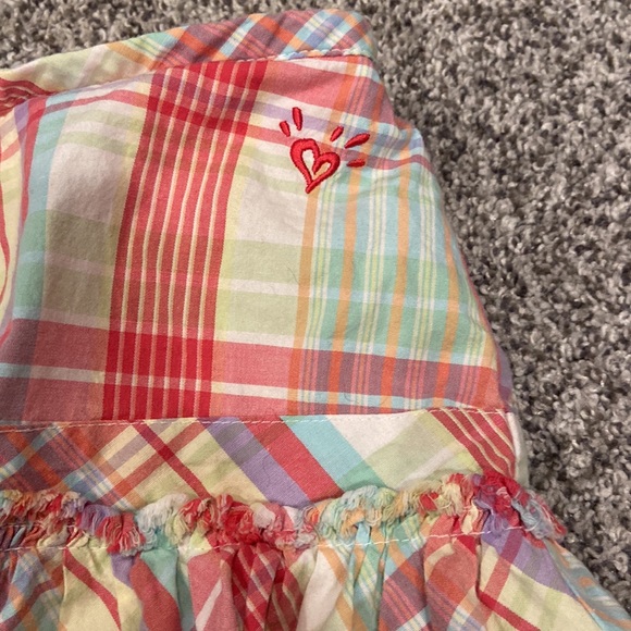 Justice girls size 8 plaid skirt with shorts underneath - Picture 3 of 5